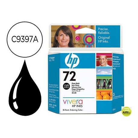 INK-JET HP 72 NEGRO FOTO DESIGNJET T610/1100 -69ML-