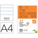 RECAMBIO LIDERPAPEL A4 100 HOJAS 100G/M2 PAUTA 5Ë 2.5MM CON MARGEN 4 TALADROS