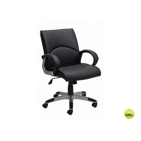 SILLA DIRECCION Q-CONNECT RESPALDO MEDIO REGULABLE EN ALTURA ALTO 900+85MM ANCHO 500MM PROFUNDIDAD 5
