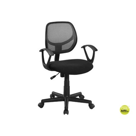 SILLA GIRATORIA Q-CONNECT RESPALDO MEDIO REGULABLE EN ALTURA 845+120MM ALTO 460MM ANCHO Y450MM PROFU
