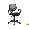 SILLA GIRATORIA Q-CONNECT RESPALDO MEDIO REGULABLE EN ALTURA 845+120MM ALTO 460MM ANCHO Y450MM PROFU