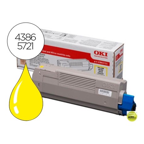 TONER OKI C5850/5950/MC560 AMARILLO -6000PAG- TYPE C11
