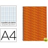 BLOC ESPIRAL LIDERPAPEL A4 MICRO MULTILIDER TAPA FORRADA 140H 70G CUADRO 5MM 5 BANDAS 4 TALADROS. NA