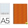 BLOC ESPIRAL LIDERPAPEL A5 MICRO MULTILIDER TAPA FORRADA 140H 70G CUADRO 5MM 5 BANDAS 6 TALADROS. NA