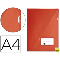 CARPETA DOSSIER LIDERPAPEL A4 UÑERO ROJA