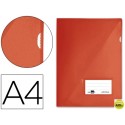 CARPETA DOSSIER LIDERPAPEL A4 UÑERO ROJA
