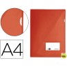 CARPETA DOSSIER LIDERPAPEL A4 UÑERO ROJA