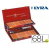 LAPICES DE COLORES LYRA REMBRANDT POLYCOLOR ESTUCHE MADERA 68 COLORES+LAPICES ESPECIALES+GOMA +CUCHI