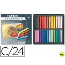 TIZA PASTEL LYRA ESTUCHE CARTON 24 COLORES