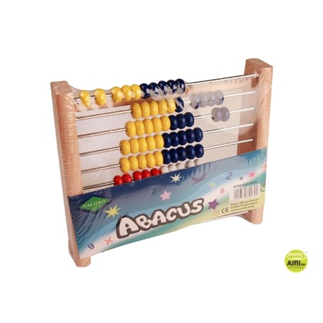ABACO MADERA 21X17,5X 5 CMS 100 BOLAS