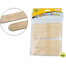 PALILLO PARA POLO MADERA COLORNATURAL 15 X 2 CM BLISTER DE 100 UNIDADES