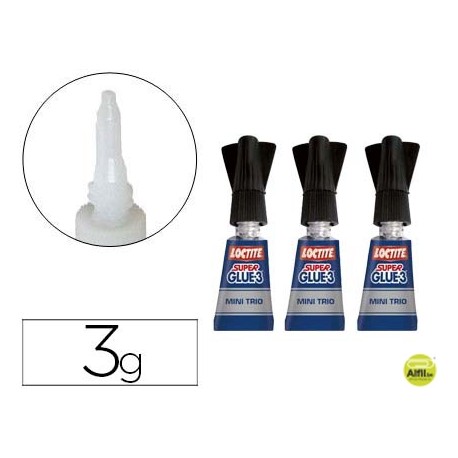 PEGAMENTO LOCTITE SUPER GLUE -3 1G BLISTES MINI TRIO