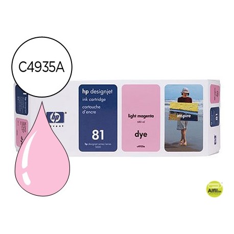 INK-JET HP N. 81 MAGENTA CLARO CLARO 680ML DESIGNJET 5000/5500