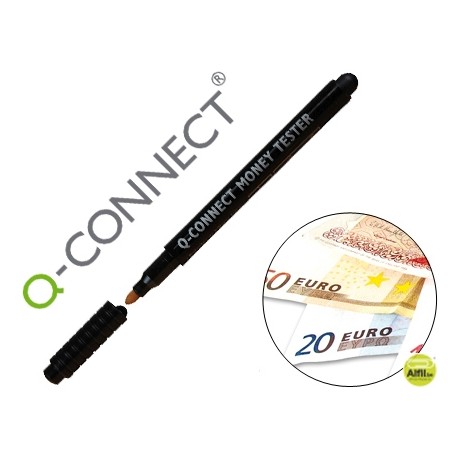 ROTULADOR Q-CONNECT DETECTOR DE BILLETES FALSOS BLISTER