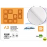 PAPEL DIBUJO LIDERPAPEL 297X420MM 300G/M2 ACUARELA PACK DE 6