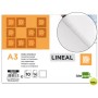 PAPEL DIBUJO LIDERPAPEL LINEAL297X420MM 130G/M2 CON RECUADRO PACK DE 10