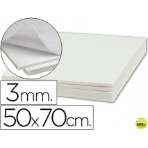 CARTON PLUMA LIDERPAPEL ADHESIVO 1 CARA 50X70 CM ESPESOR 3 MM