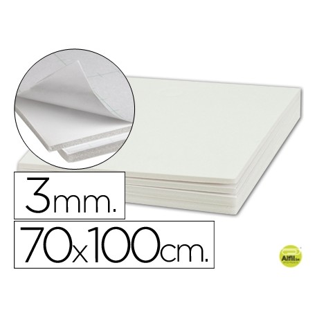 CARTON PLUMA LIDERPAPEL ADHESIVO 1 CARA 70X100 CM ESPESOR 3 MM