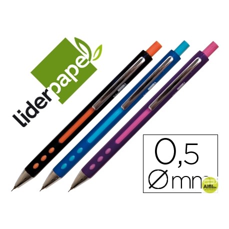 PORTAMINAS LIDERPAPEL 0.5 MM COLORES SURTIDOS
