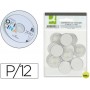 SOPORTE PARA CD Q-CONNECT ADHESIVOS -BOLSA DE 12 UNIDADES