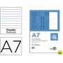 BLOC NOTAS LIDERPAPEL HORIZONTAL A7 80 HOJAS 60G/M2 PERFORADO