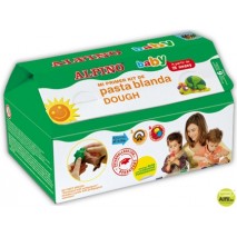 PASTA PARA MODELAR ALPINO -SET 6 BOTES+10 MOLDES+RODILLO+MANTEL