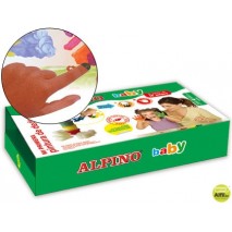 PINTURA DEDO ALPINO - SET CON 4 BOTES+4 ESPONJAS+MANTEL