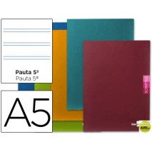 LIBRETA LIDERPAPEL SCRIPTUS A5+ 48 HOJAS 90G/M2 PAUTA 5Ë 2,5MM CON MARGEN