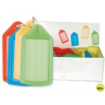 LLAVERO PORTAETIQUETAS Q-CONNECT EXPOSITOR DE 50 UNIDADES COLORES SURTIDOS PREMIUM