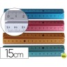 REGLAS DE 15 CM ALUMINIO COLORES SURTIDOS