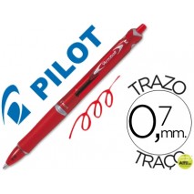 BOLIGRAFO PILOT ACROBALL ROJO TINTA ACEITE PUNTA DE BOLA DE 1,0MM RETRACTIL