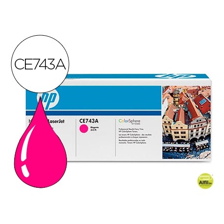 TONER HP COLOR LASERJET CP5225 CP5225N CP5225D -CE743A- MAGENTA 7.300 PAGS