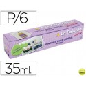 PINTURA LACA CRISTAL LA PAJARITA -SET DE 6 COLORES SURTIDOS +PINCEL
