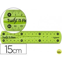REGLA PLASTICO FLEXIBLE MAPED DE 15 CM COLORES SURTIDOS