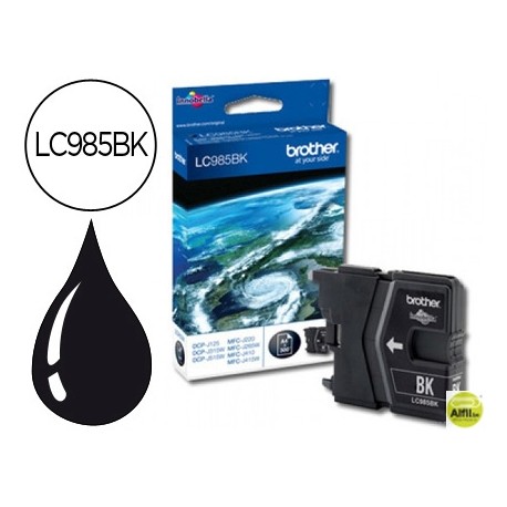 INK-JET BROTHER LC-985BK NEGRO DCP-J125/DCP-J315W MFC-J265W/MFC-J410/MFC-J415W