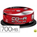 CD-R EMTEC CAPACIDAD 700MB DURACION 80MIN VELOCIDAD 52X BOTE 25 UNIDADES