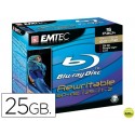 DVD BD-RE EMTEC CAPACIDAD 25GB VELOCIDAD 2X BLUE RAY REGRABABLE CAJA -5 UNIDADES-