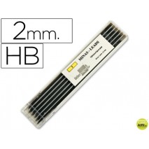 MINAS LIDERPAPEL GRAFITO DE 2MM -ESTUCHE DE 12 MINAS