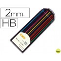 MINAS LIDERPAPEL COLORES SURTIDOS DE 2 MM -ESTUCHE DE 12 MINAS
