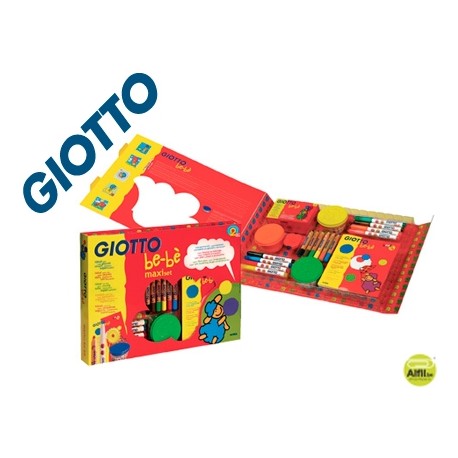 SET GIOTTO BEBE MAXI ROTULADORES+LAPICES+PASTA MODELAR+CUADERNO