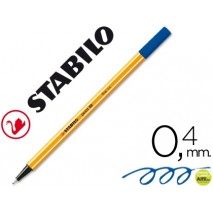 ROTULADOR STABILO PUNTA DE FIBRA POINT 88 AZUL NOCHE 0,4 MM