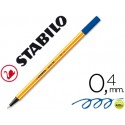 ROTULADOR STABILO PUNTA DE FIBRA POINT 88 AZUL NOCHE 0,4 MM