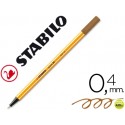 ROTULADOR STABILO PUNTA DE FIBRA POINT 88 MARRON 0,4 MM