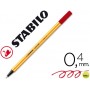 ROTULADOR STABILO PUNTA DE FIBRA POINT 88 CARMIN 0,4 MM