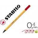 ROTULADOR STABILO PUNTA DE FIBRA POINT 88 CARMIN 0,4 MM