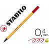 ROTULADOR STABILO PUNTA DE FIBRA POINT 88 CARMIN 0,4 MM