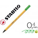ROTULADOR STABILO PUNTA DE FIBRA POINT 88 VERDE PINO 0,4 MM