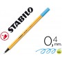 ROTULADOR STABILO PUNTA DE FIBRA POINT 88 AZUL CELESTE 0,4 MM