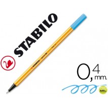 ROTULADOR STABILO PUNTA DE FIBRA POINT 88 AZUL CELESTE 0,4 MM
