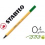 ROTULADOR STABILO PUNTA DE FIBRA POINT 88 VERDE OLIVA 0,4 MM